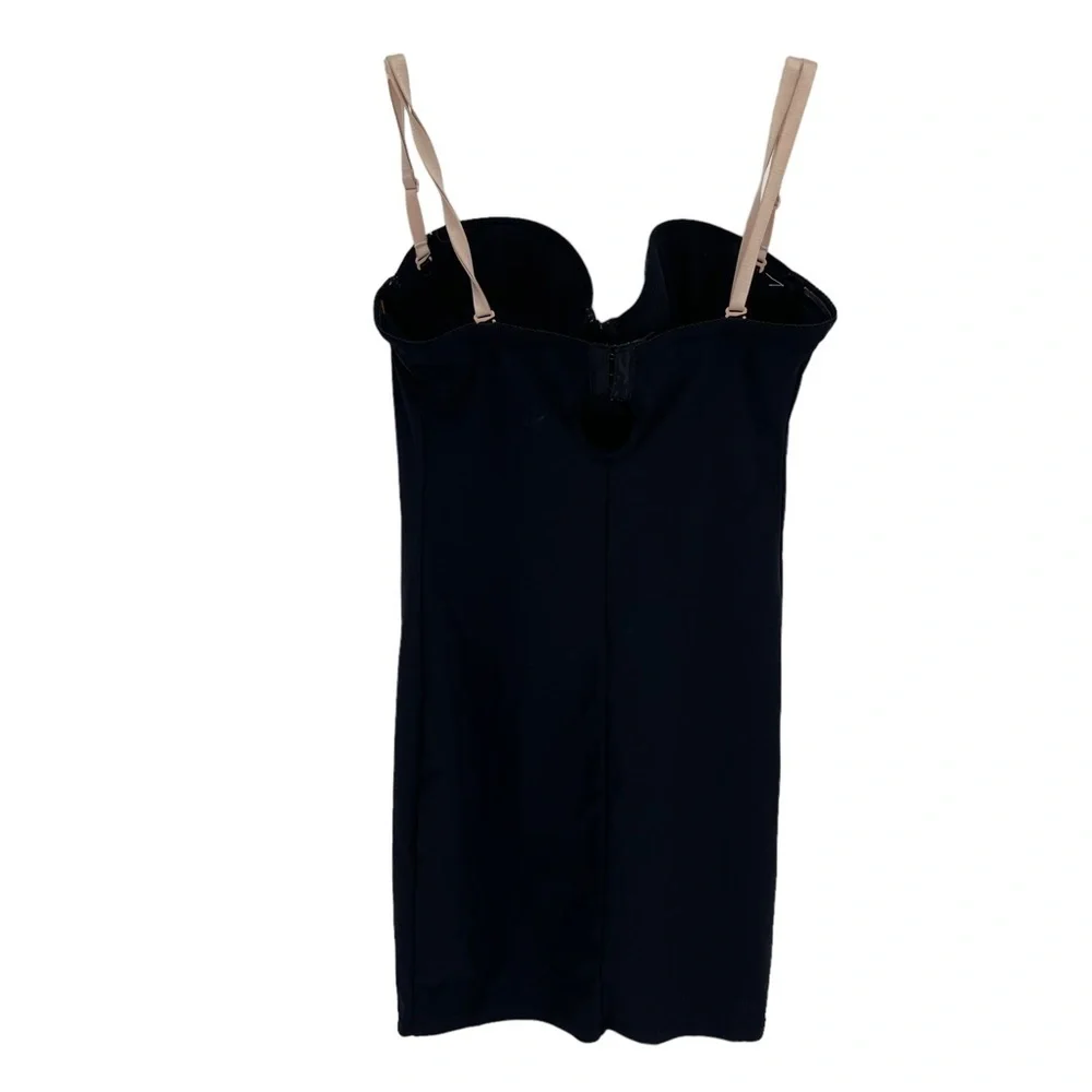 Victoria's Secret Body Shaper slip dress Size 36B Shapewear Black underwire